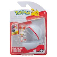 Pokemon Figure - Scorbunny + Premier Ball (Clip 'n' Go) - thumbnail