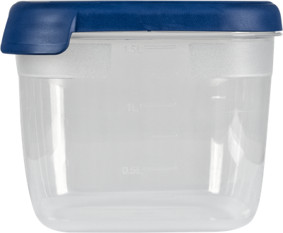 Curver Grand Chef Vershoudbak Vierkant 1.8L Transparant/Donkerblauw