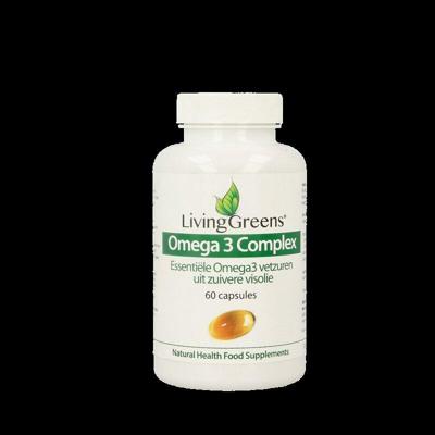 Livinggreens Omega 3 visolie complex 60 Capsules