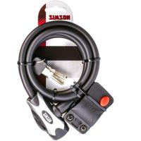 Simson kabelslot regular xl - 10x150cm - zwart - geen art - fiets - thumbnail