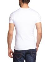 Garage T-shirt V-neck Slimfit White Stretch (art 0202) - thumbnail