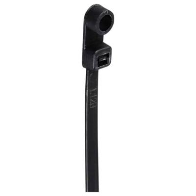 TRU COMPONENTS TC-12814172 Kabelbinder 370 mm 4.8 mm Zwart Met schroefsokkel, UV-bestendig 100 stuk(s)