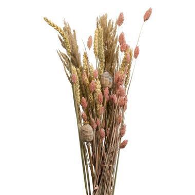 Droogbloemen boeket mix - roze - klein