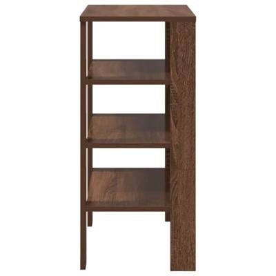 VidaXL Schoenenrek 61x32x70 cm bewerkt hout bruin eikenkleur