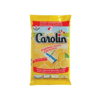 Carolin Carolin Schoonmaakdoekjes Citroenfris - 15st Carolin Carolin Schoonmaakdoekjes Citroenfris - 15st