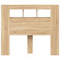 Hoofdbord 120x18,5x103,5 cm bewerkt hout sonoma eikenkleurig - thumbnail