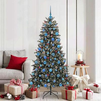 VidaXL Kunstkerstboom met 300 led groen 180 cm pvc en plastic en staal