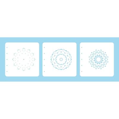 Nellie's Choice • set of 3 layered combi stencils set mandala-1