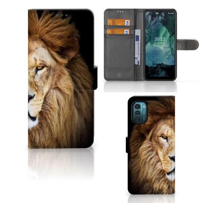 Nokia G11 | G21 | Telefoonhoesje | Met pasjeshouder | Leeuw Nokia G11 | G21 | Telefoonhoesje | Met pasjeshouder | Leeuw