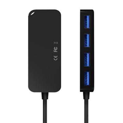 AISENS - A106-0714 - Hub USB 3.0, type A/M-4XType A/H, zwart, 60 cm