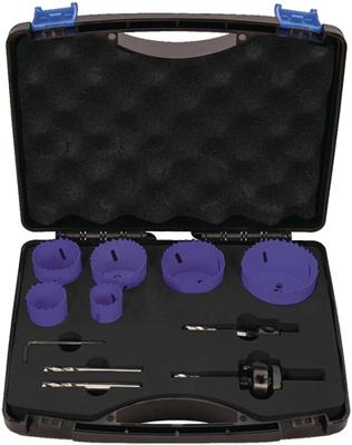 Promat/Tecwerk Gatenzagenset | 10-delig 22-68 mm | snijdiepte 38 mm HSS-Co8 - 4000800192 Promat/Tecwerk Gatenzagenset | 10-delig 22-68 mm | snijdiepte 38 mm HSS-Co8 - 4000800192