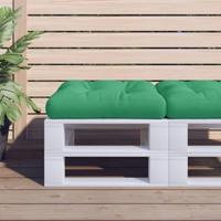 VidaXL Palletkussen 58x58x10 cm stof groen - thumbnail