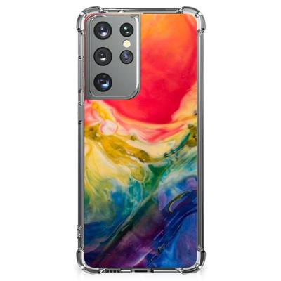 Back Cover Samsung Galaxy S21 Ultra Watercolor Dark Back Cover Samsung Galaxy S21 Ultra Watercolor Dark