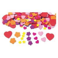 Colorations - hart, bloemen vormen foam, 150st. - thumbnail