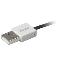 Akasa USB-kabel USB 2.0 USB-A stekker, USB-micro-B stekker 0.15 m Zwart Zeer flexibel, Vergulde steekcontacten, UL gecertificeerd AK-CBUB16-15BK - thumbnail