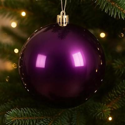 Kerstballen kunststof d14 cm vijg Decoris - Decoris Kerstballen kunststof d14 cm vijg Decoris - Decoris