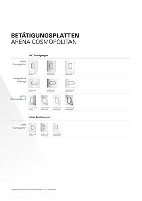 Grohe Arena Cosmopolitan bedieningspaneel mat chroom voor Grohe Rapid SL