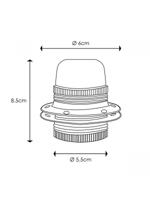 Home sweet home metalen 2-rings fitting E27 mat staal - thumbnail