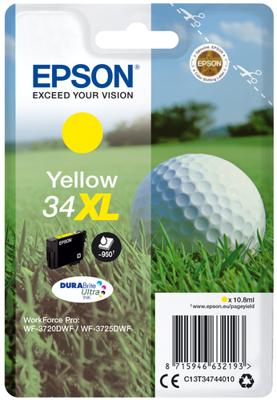 Epson Inktcartridge 34XL Origineel Geel C 13 T 34744010 - thumbnail