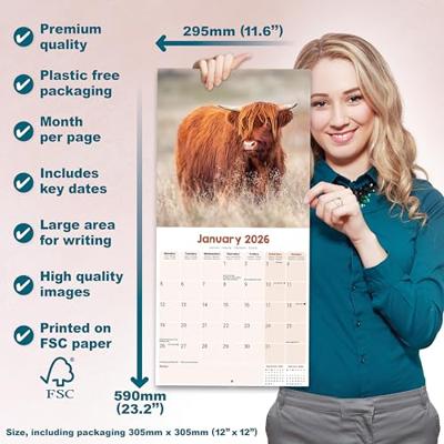 Schotse Hooglanders Kalender 2026