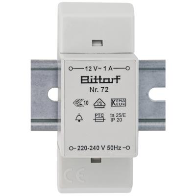 Beltrafo 12V 1A Din rail Bittdorf Nr72