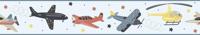 Noordwand Kids Walls Behangrand met vliegtuigen en helikopters - 45818 - thumbnail