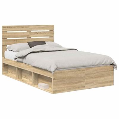 Bedframe met hoofdeinde Sonoma 120 x 190 cm Massief grenenhout