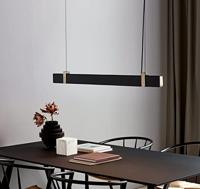 Hanglamp led verlichting boven bureau zwart goud &apos;Lilt&apos; l115cm - thumbnail