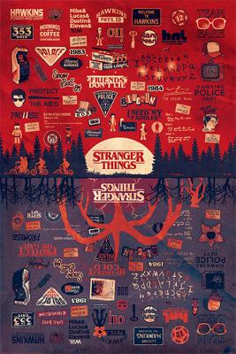 Poster Stranger Things - The Upside Down 61x91,5cm Poster Stranger Things - The Upside Down 61x91,5cm