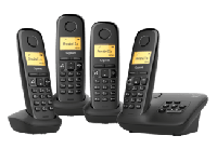 Gigaset A270A QUATTRO Huistelefoon Zwart - thumbnail