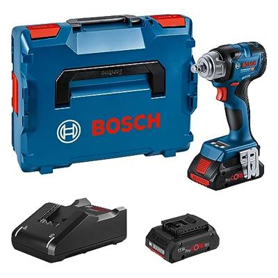 Bosch Blauw GDS 18V-330 HC Accu Slagmoeraanzetter | 330 Nm | 2 x 4,0 Ah accu + oplader | In L-Boxx - 06019L5002