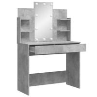 Kaptafel met LED-verlichting 96x40x142 cm betongrijs - thumbnail