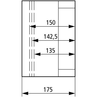Eaton CI43X-150 24646 Universele behuizing 175 x 375 x 250 Polycarbonaat Grijs 1 stuk(s)