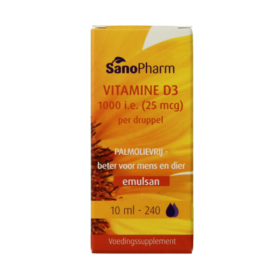 Vitamine D3 1000IE Emulsan 10 Milliliter