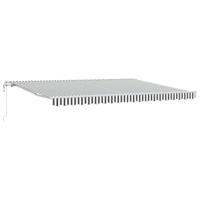 Luifel automatisch uittrekbaar 450x300 cm antracietkleur en wit - thumbnail
