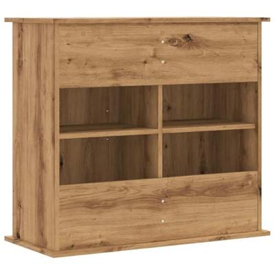 Aquariumstandaard Artisan Eikenhout 81x36x73 cm Bewerkt Hout