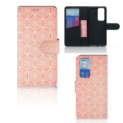 OPPO Find X3 Neo 5G | Telefoon Hoesje | Pattern Orange