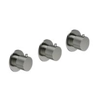 Thermostatische Douchekraan Hotbath Cobber X Inbouw Met 2 Stopkranen Geborsteld Nikkel - thumbnail