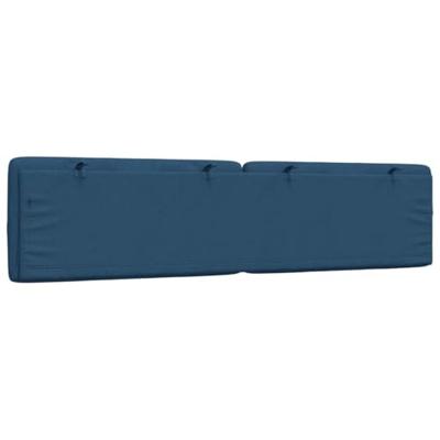 Hoofdbordkussen 200 cm stof blauw