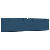 Hoofdbordkussen 200 cm stof blauw - thumbnail