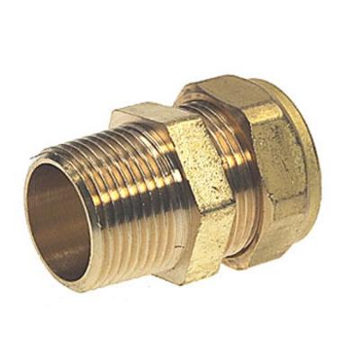 Bonfix knelkoppeling - Puntstuk - 1-1/2 x 42mm - Messing