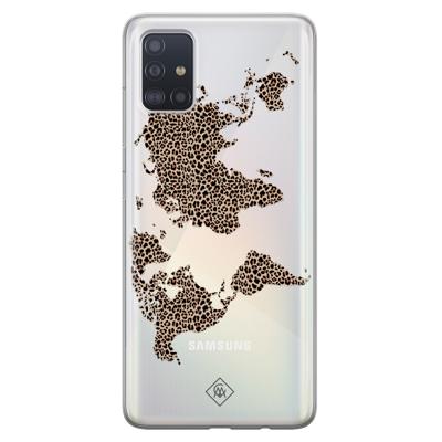 Samsung Galaxy A51 transparant hoesje - Wild world Samsung Galaxy A51 transparant hoesje - Wild world