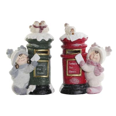 Kerstversiering DKD Home Decor Multicolour 16 x 28 x 40 cm (2 Stuks)