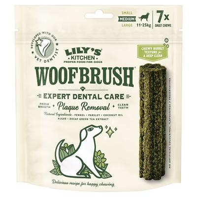 Lily's Kitchen Woofbrush Dental kauwsticks hondensnacks M x3 Lily's Kitchen Woofbrush Dental kauwsticks hondensnacks M x3