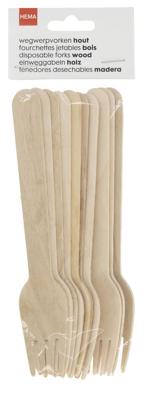 HEMA Wegwerpvorken hout 10 stuks