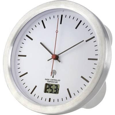 Renkforce E1003R Wandklok Zendergestuurd 17 cm x 6 cm Zilver Geschikt voor vochtige ruimtes Renkforce E1003R Wandklok Zendergestuurd 17 cm x 6 cm Zilver Geschikt voor vochtige ruimtes