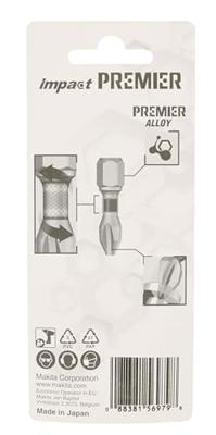 Makita E-03121 Bitset 2-delig Kruiskop Phillips Torsion Control Technology - thumbnail