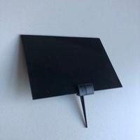 Prijspen kunststof zwart lengte 5cm 10st - thumbnail