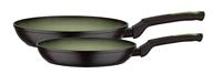 Set van 2 koekenpannen - Inductie - GSW - AVOCADO - Ø 24 en 28 cm - 3 mm gesmeed aluminium - Groen - thumbnail
