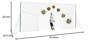 Open Goaaal Standard voetbaldoel, rebounder & backstop - 3 in 1 - 270 x 160 cm